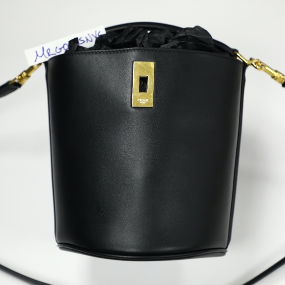 Celine Paris Teen Bucket 16 Bag Smooth Calfskin Black - Picture 1 of 5